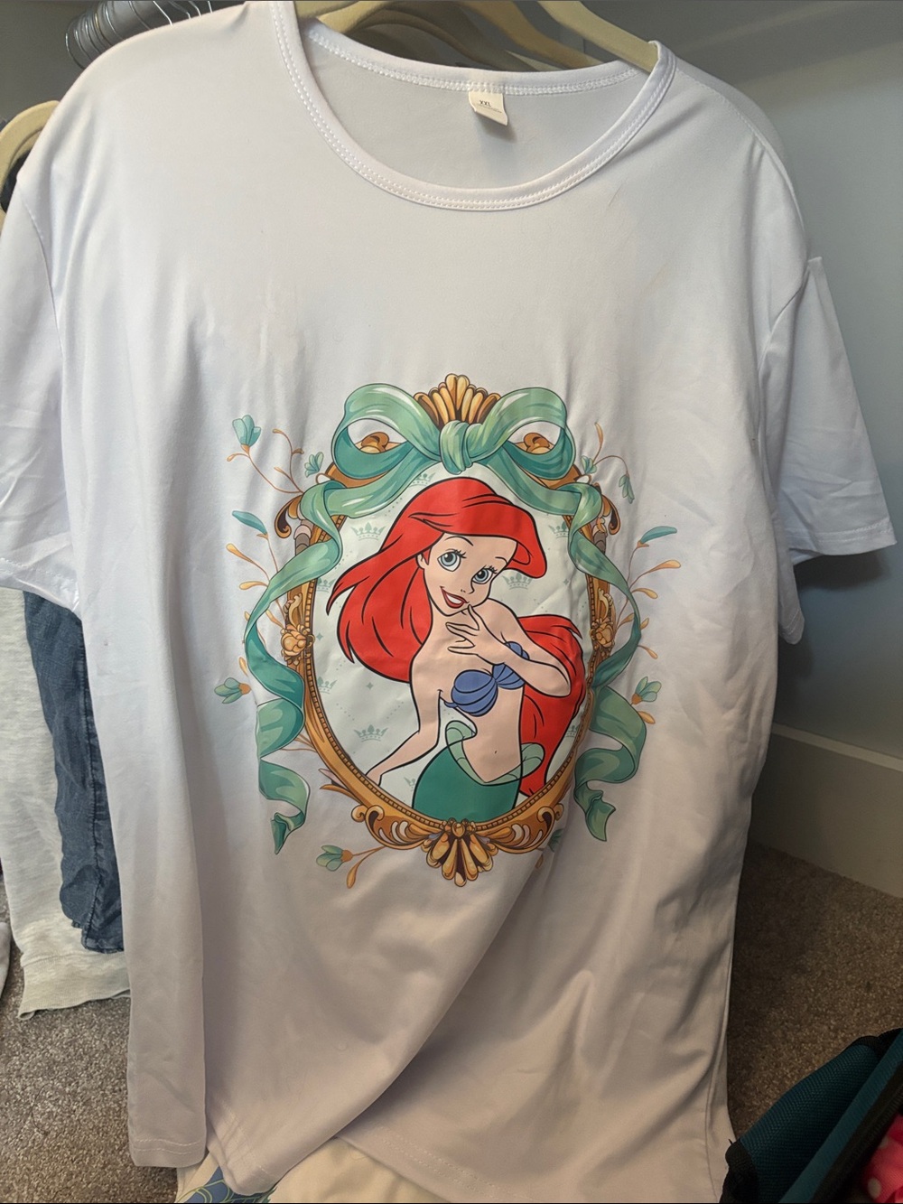 White Ariel Graphic T-Shirt